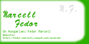 marcell fedor business card